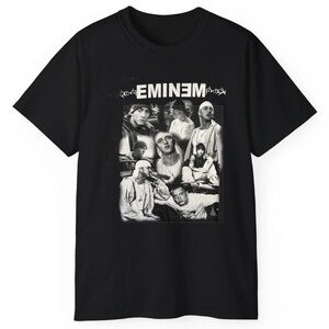 Eminem Black Graphic cotton T-Shirt